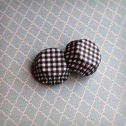 mini caissettes vichy noir