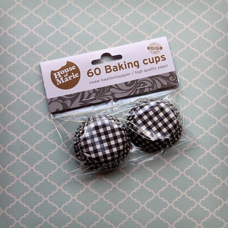 mini caissettes vichy noir