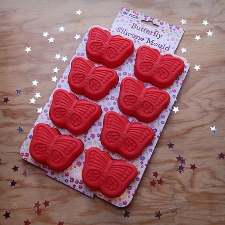 moule papillon rouge