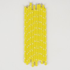 pailles étoiles jaunes