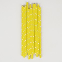 pailles étoiles jaunes