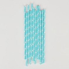 Pailles Etoiles bleue