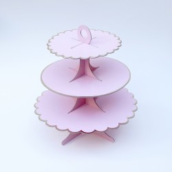 Serviteur en carton - Rose