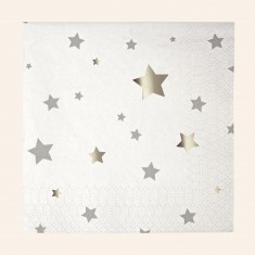 Etoiles argent - Serviettes