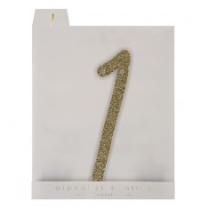 Guirlande à message doré - chiffres