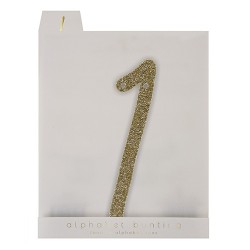 Guirlande à message doré - chiffres