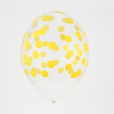 Ballons confettis Jaune