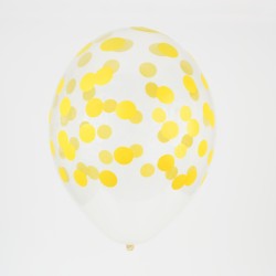 Ballons confettis Jaune