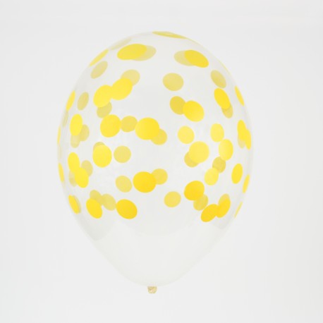 Ballons confettis Jaune