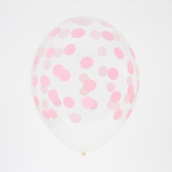 Ballons confettis Rose