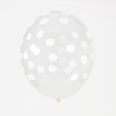 Ballons confettis Blanc
