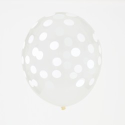 Ballons confettis Blanc