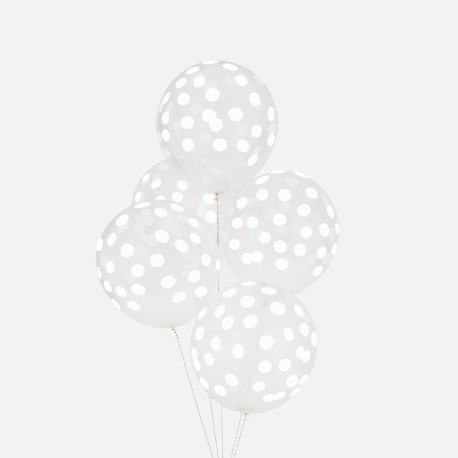 Ballons confettis Blanc