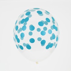 Ballons confettis Bleu