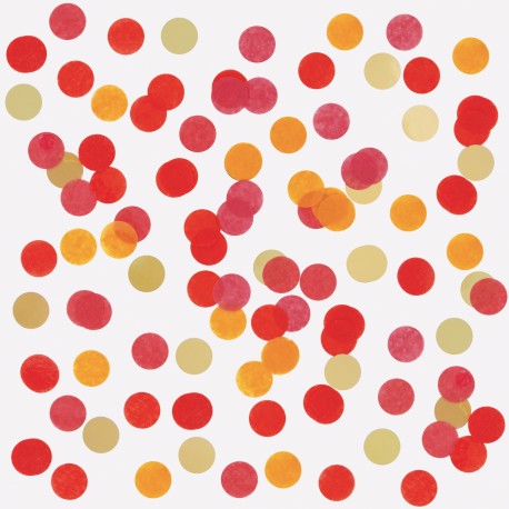 Poches de confettis rouge & doré