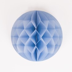 Boule de papier bleu clair