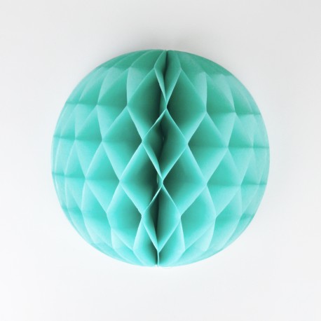 Petite boule de papier vert acqua