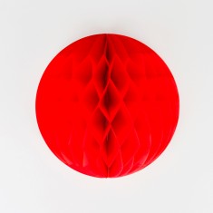Boule de papier rouge