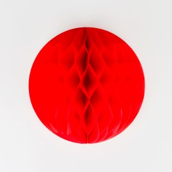 Boule de papier rouge
