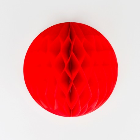 Petite boule de papier rouge