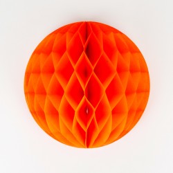 Boule de papier orange