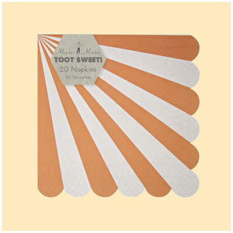Toot Sweet Serviettes Orange Small