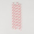 pailles rayées roses