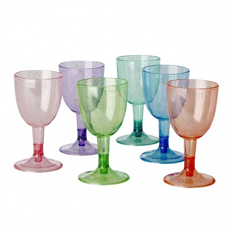 Verre plastique paillette