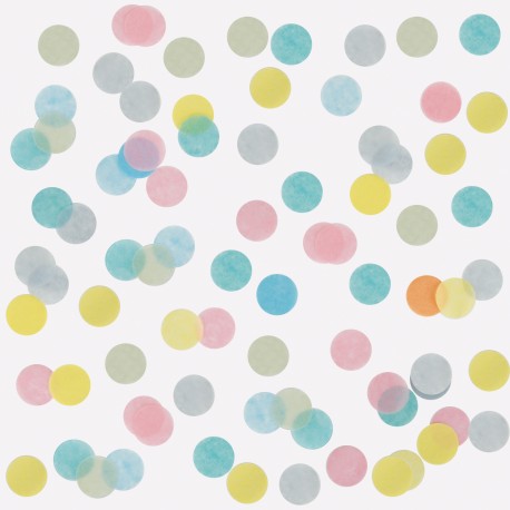 Poches de confettis pastel