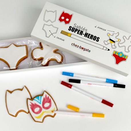 Biscuits à colorier -"Super-Heros"