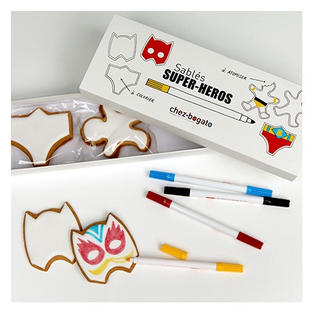 Biscuits à colorier -"Super-Heros"