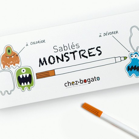 Biscuits à colorier - "Monstres"