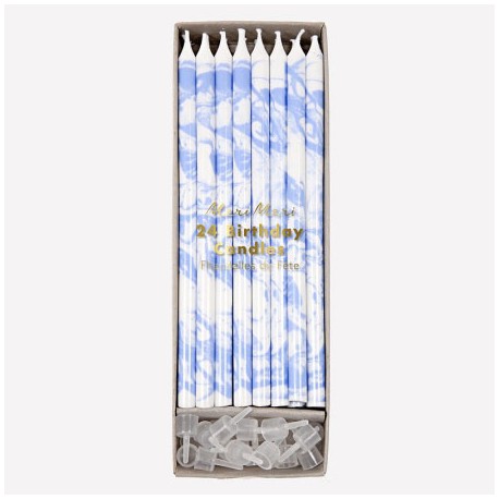 Marbles - bougies bleues