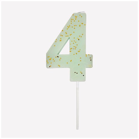 Bougie chiffre 4