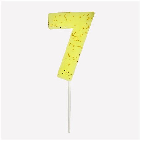 Bougie chiffre 7
