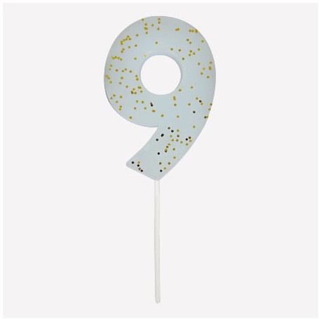 Bougie chiffre 9