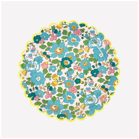 Liberty vert - Assiettes