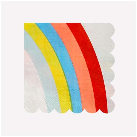 Licorne - Petites Serviettes Arc-en-ciel