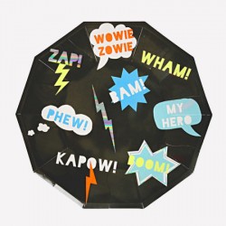 Super Héros - Assiettes comics