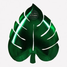 Tropical - Assiette feuilles