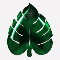 Tropical - Assiette feuilles