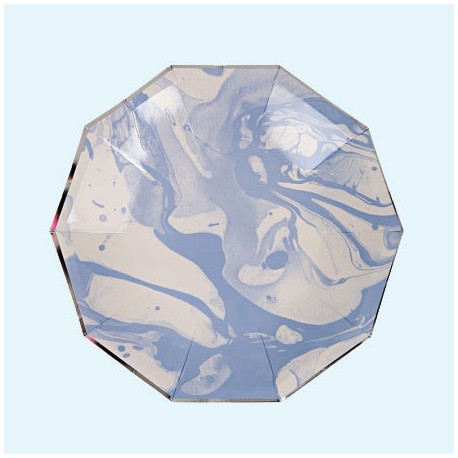 Marble bleu - Assiettes