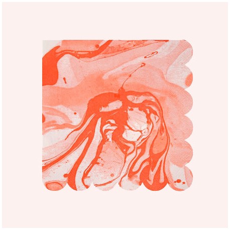 Marble corail - Serviettes