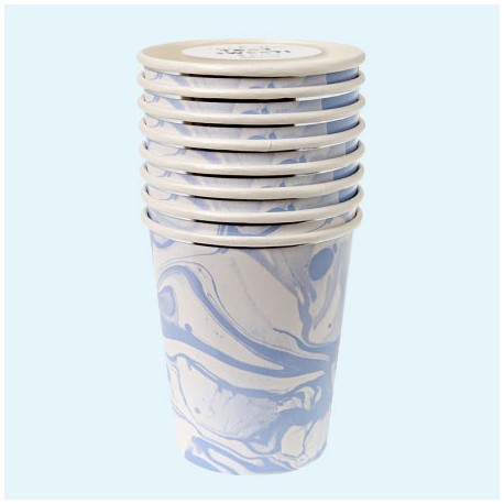 Marble bleu - Gobelets