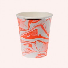Marble corail - Gobelets