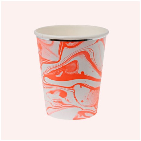 Marble corail - Gobelets