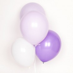 ballons trio mauve