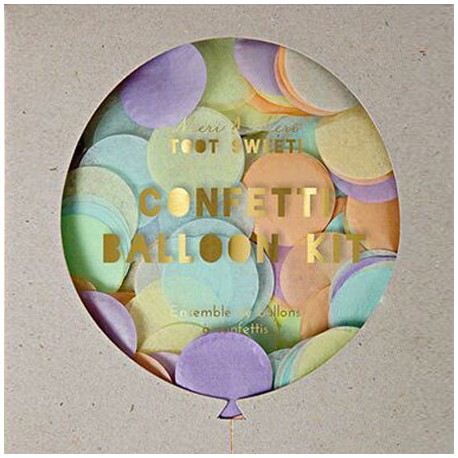 Kit Ballon Confettis Pastel