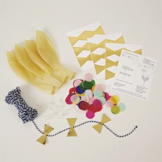 Kit Ballon Confettis et noeuds