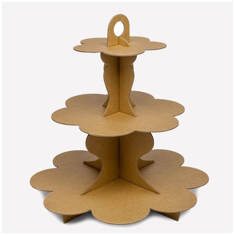 Cupcake stand en carton - Kraft